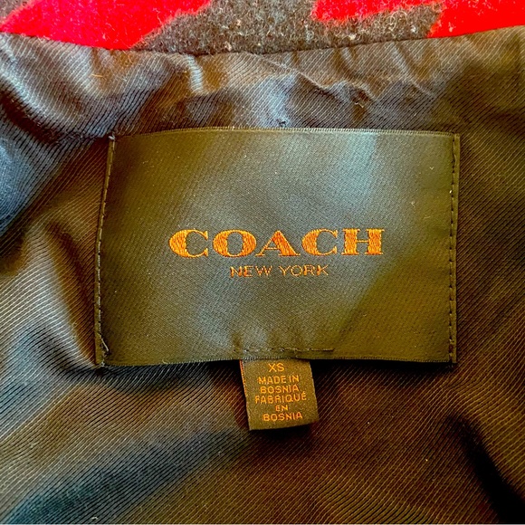 Coach black and red houndstooth jacket - Picture 3 of 3